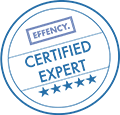 Tampon EFFENCY certified bleu